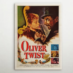 Oliver Twist American Wooden poster, Classic movie wall art of this magic cinema poster, Outstanding gift for retro wooden poster addicts.