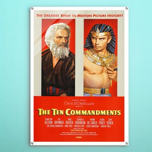 十戒（1956年）ポスター アメリカの宗教ドラマ映画 壁飾り