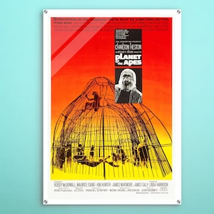 Planet Of Apes American Acrylic poster, Retro movie decor art of this cinema poster, Premium gift for old-world charm lovers and enthusiasts