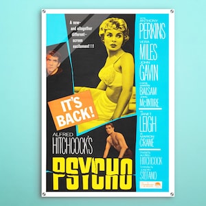 Psycho American Acrylic poster, Great movie wall art of this cinema poster, Vintage gift for timeless retro decor fanatics of Hollywood.