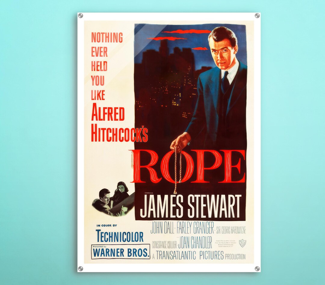 Rope American Acrylic Poster, Classic Movie Wall Art of This Magic ...