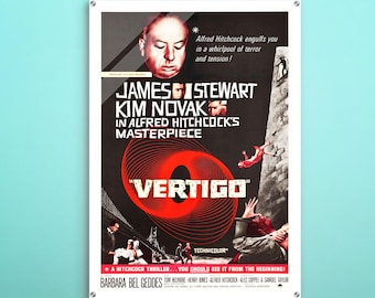 Vertigo American Acrylic poster, Iconic movie vintage-inspired poster, Superb gift for retro glamour decor supporters and fanart admirers