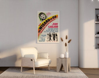 The Wizard of Oz American Wooden Poster, Premium Fan Art of This