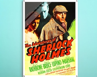 Sherlock Holmes's Adventures Of Sherlock Holmes Acryl Dekor, Erstaunliche Wand Kunst dieses Kino Poster, Geschenk für Raum Dekor Unterstützer und Filmtheater Fans