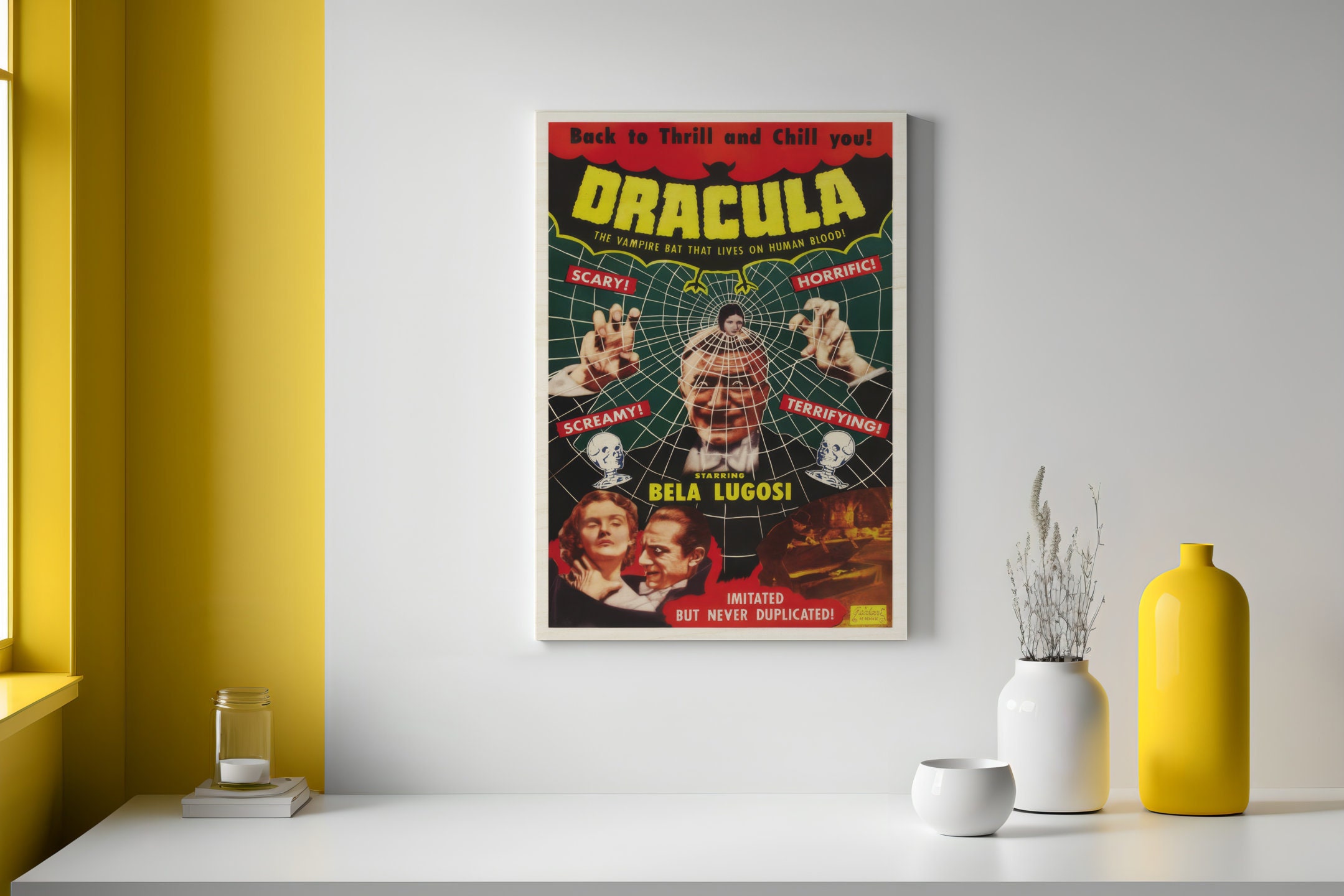 Fabulous Mug Doré en Céramique Chromé - Dracula Affiche Poster Vintage
