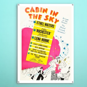 Cabin In The Sky American Acrylic poster, Unique wall art of this cinema poster, perfect gift for retro decor enthusiasts and Hollywood fans