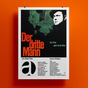 The Third Man Kunstdruck, Der Dritte Mann, Hochwertiger Kunstdruck, Amazing The Third Man Film Geschenk für Orson Wells Liebhaber