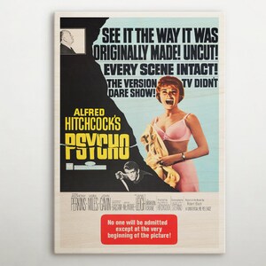 Psycho American Wooden poster, Iconic movie vintage-inspired poster, Superb gift for retro glamour decor supporters and fanart admirers.