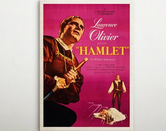 ハムレット 1948 ローレンス・オリヴィエ ビンテージ映画ポスター復刻