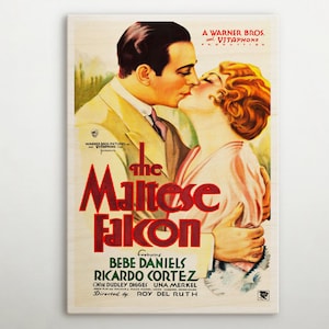The Maltese Falcon American Wooden poster, Classic wall art of this magic cinema poster, Outstanding gift for retro wooden poster addicts.