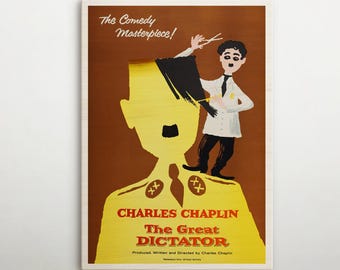 独裁者、チャーリー・チャップリン、1940年 - 高品質ヴィンテージ映画
