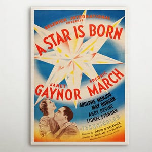 A Star Is Born American Wooden poster, Iconic vintage-inspired poster, Superb gift for retro glamour decor supporters and fanart admirers.