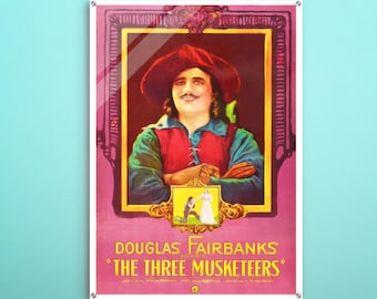 The Three Musketeers American Acrylic poster, Great wall art of this cinema poster, Vintage gift for timeless decor fanatics of Hollywood.
