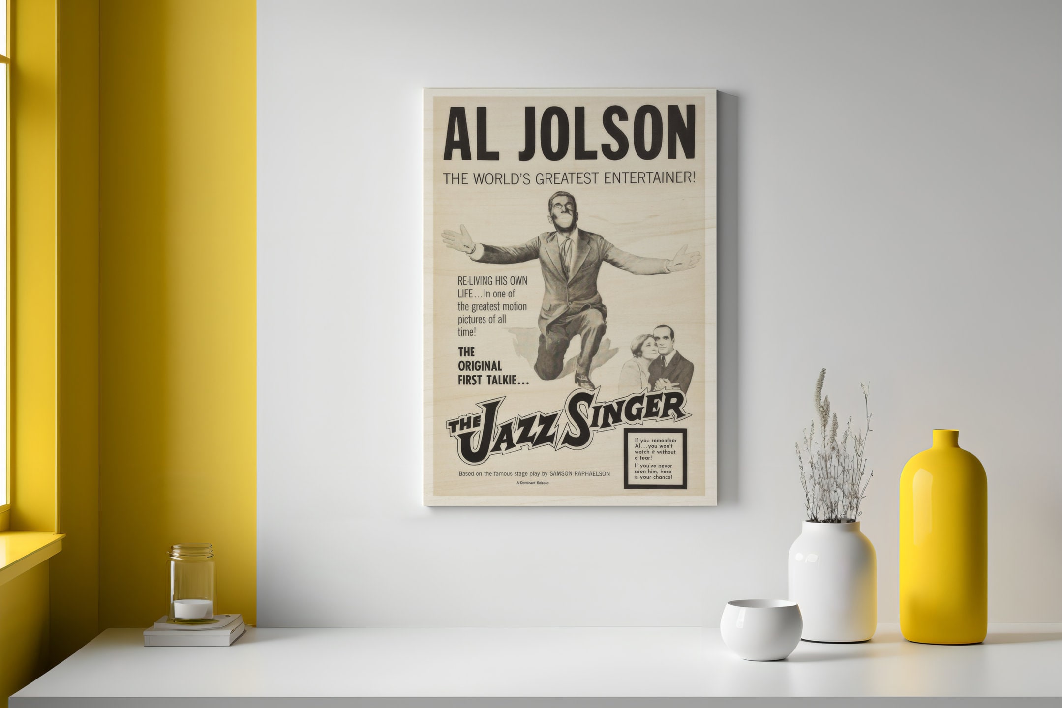 The Jazz Singer Movie Poster, Birch Wood Wall Art - Etsy