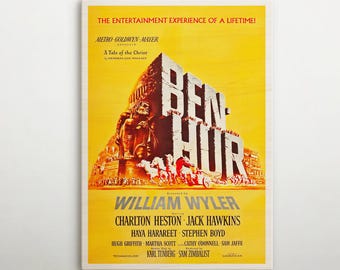 ベン・ハー ヴィンテージ映画ポスター – 1959年の傑作映画のウォール