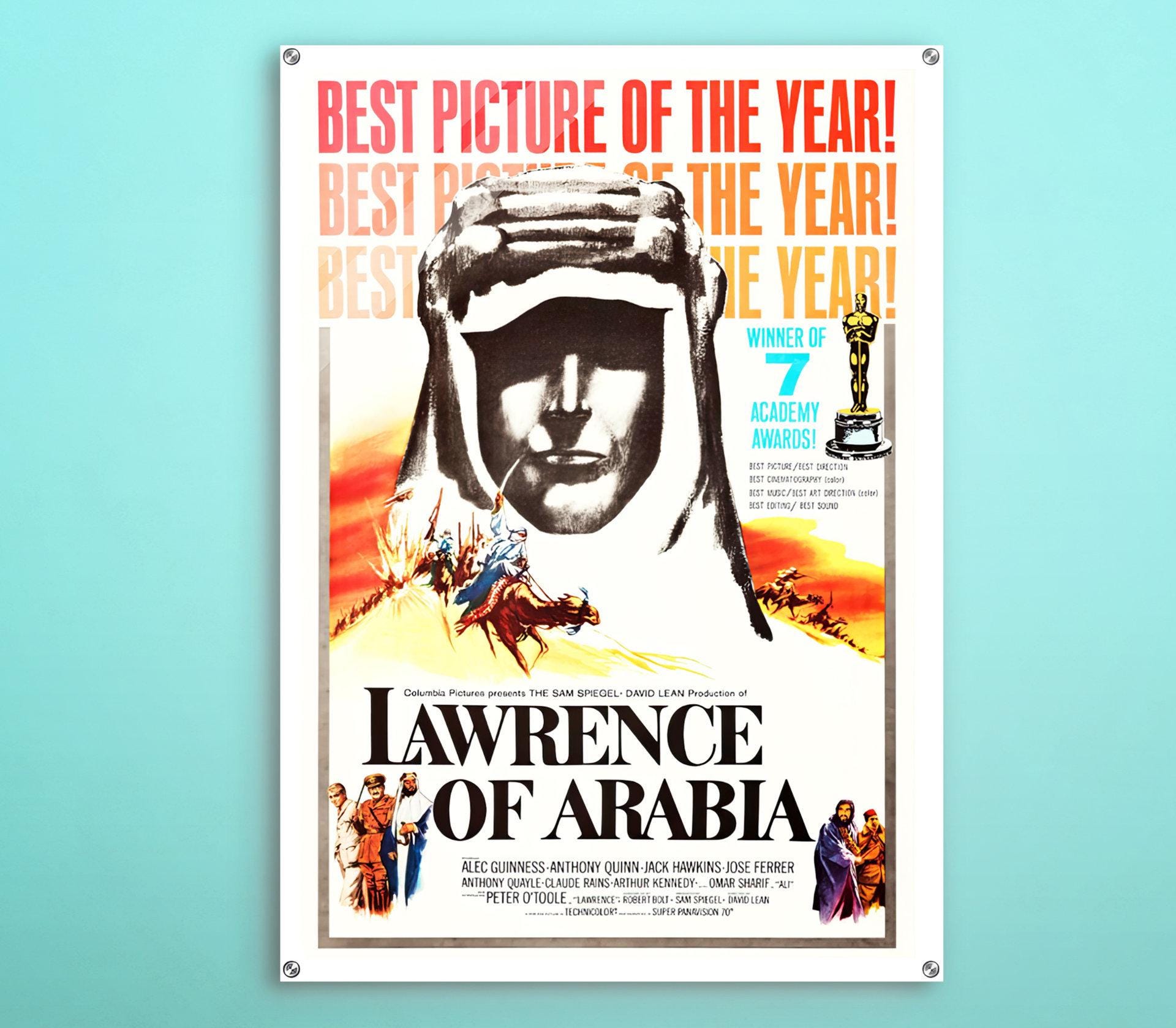 Lawrence of Arabia American Acrylic Poster, Great Wall Art of This Cinema  Poster, Vintage Gift for Timeless Retro Decor Fanatic of Hollywood - Etsy, image size:1920x1679
