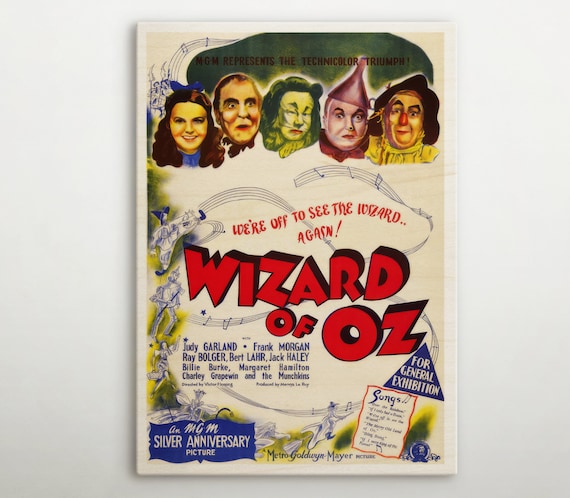 The Wizard of Oz Australian Wood Decor, Amazing Wall Art of This