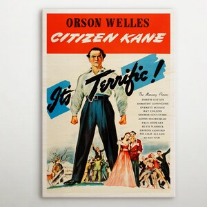 &quot;&quot;Citizen Kane&quot;&quot; Amerikanisches Holzplakat, Hochwertiger Druck dieses Kinoplakats, Perfektes Geschenk für Vintage-Film und Hollywood-Liebhaber.&quot;