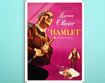 ハムレット ローレンス・オリヴィエ ポスター ハムレット 1948 ローレンス・オリヴィエ ビンテージ映画ポスター復刻
