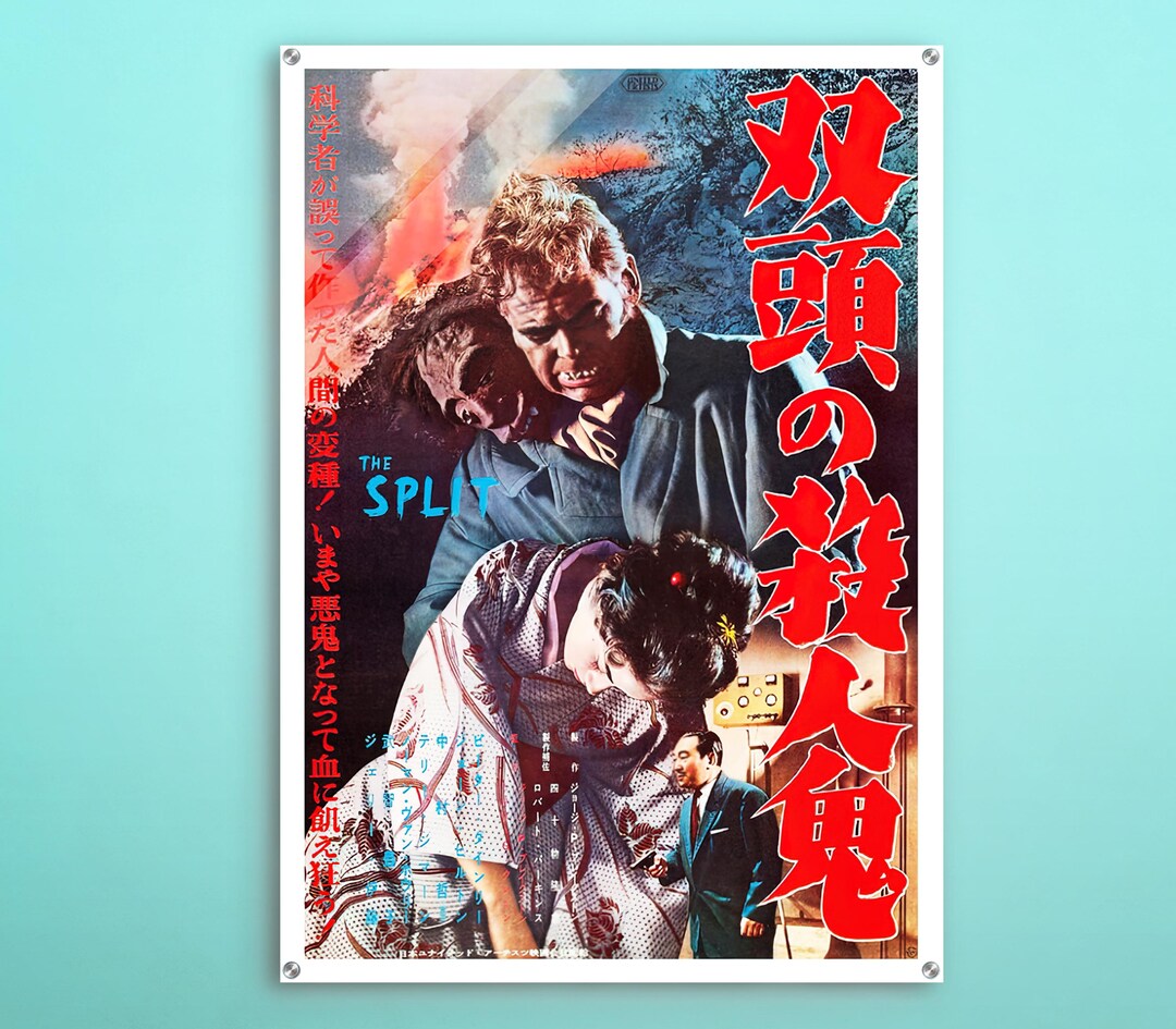 The Split Japanese Acrylic Poster, Great Movie Wall Art of This Cinema ...