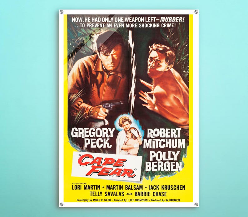 Cape Fear American Acrylic Poster, Iconic Movie Vintage-inspired Poster ...
