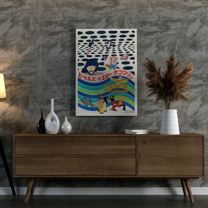 a painting on a wall above a dresser
