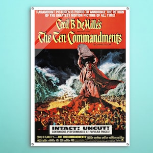 十戒（1956年）ポスター アメリカの宗教ドラマ映画 壁飾り