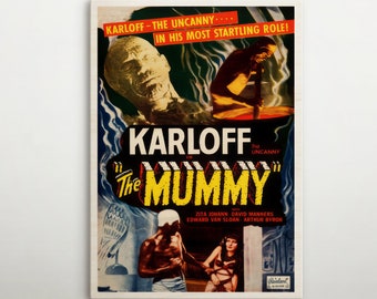 The Mummy American Wooden poster, Rustic movie wall art of this cinema poster, Vintage gift for timeless retro decor fanatics of Hollywood.