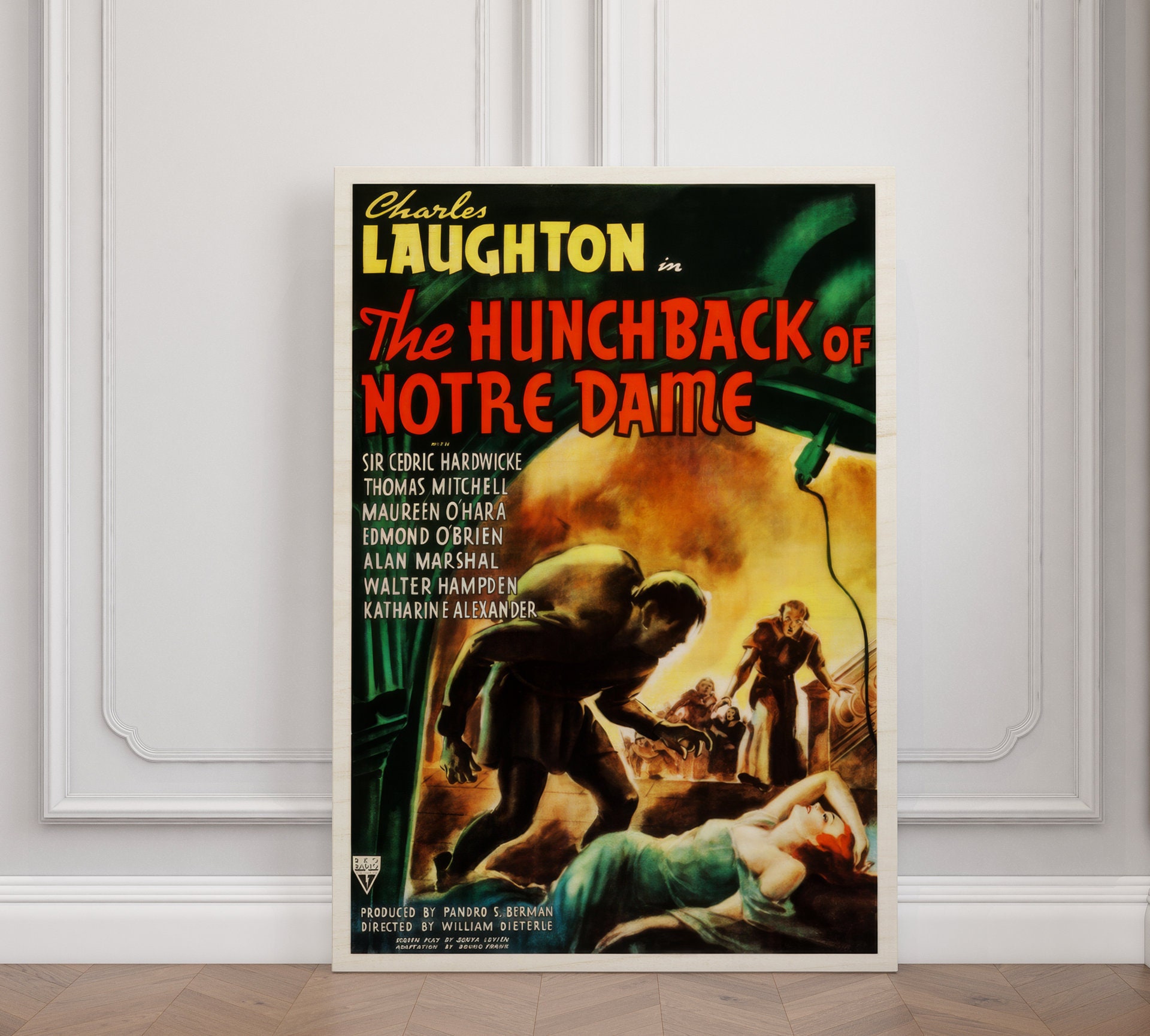 The Hunchback of Notre Dame American Wooden Poster, Magic Wall Art