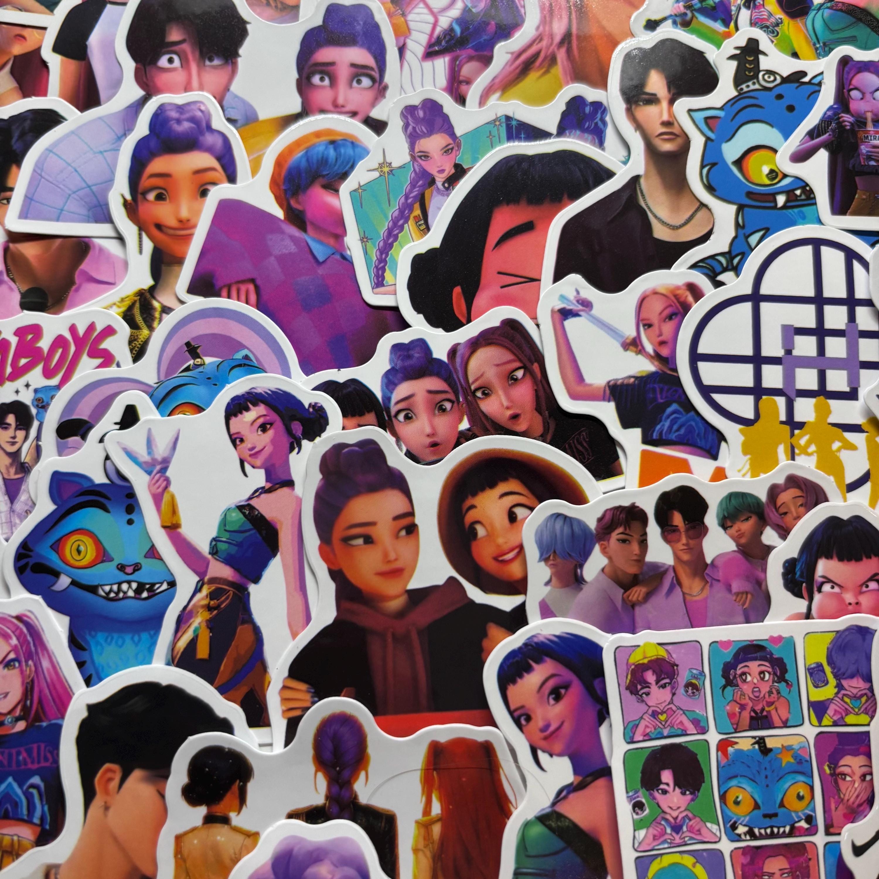 110 Autocollants K-Pop - Collection Pour Fans, Décoration Portable, Valise, Skateboard (environ 4-8 Cm)