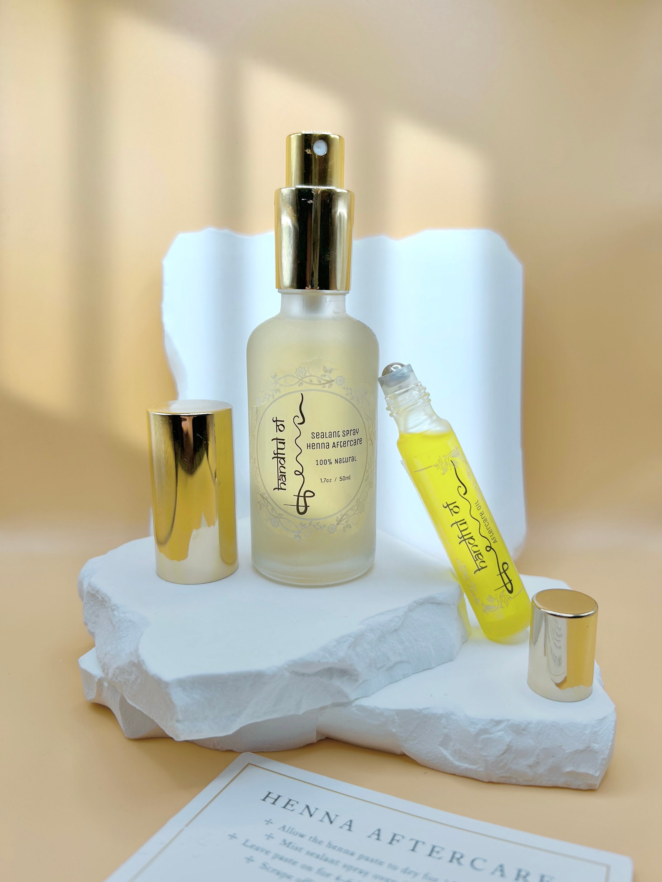 Henna Aftercare Set: Sealant Spray and Oil | Bridal | Henna Night