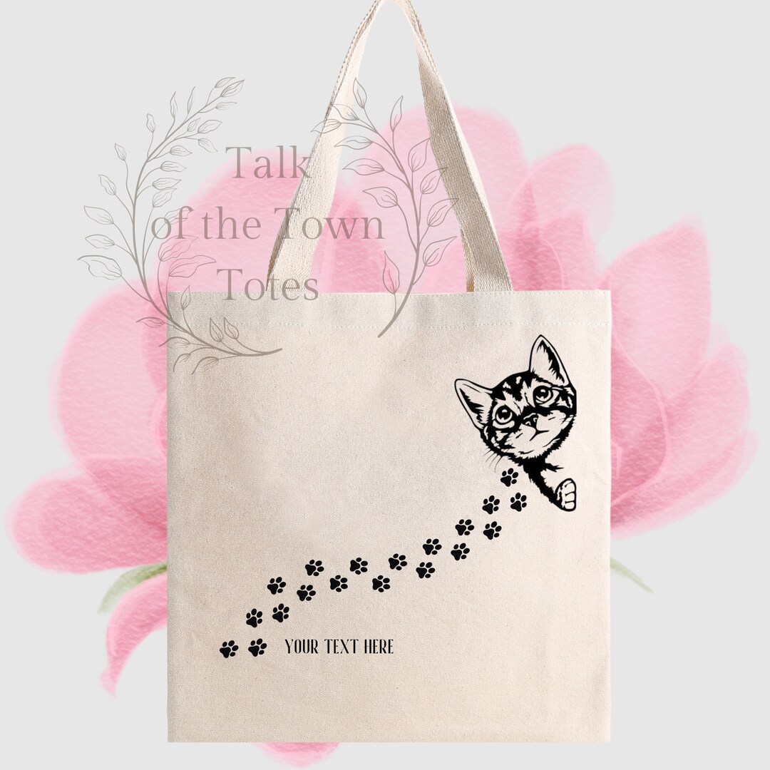 Peeping Cat Tote