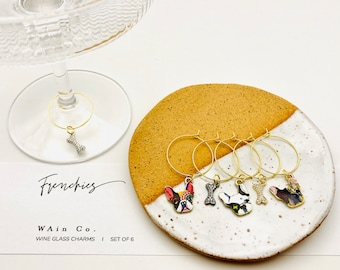 Frenchies Wine Charms (6pcs)