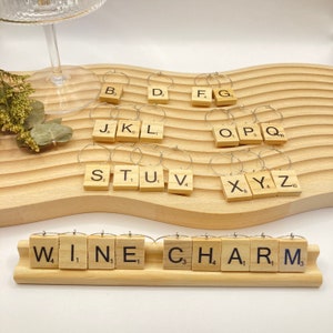 Scrabble Wine Charms (6, 12 or 26 pcs) WSA-316SS25