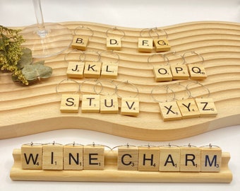 Scrabble Wine Charms (6, 12 oder 26 Stück) WSA-316SS25