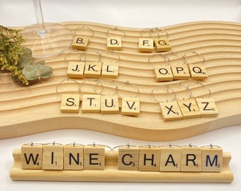 Scrabble Wine Charms (6, 12 or 26 pcs) WSA-316SS25