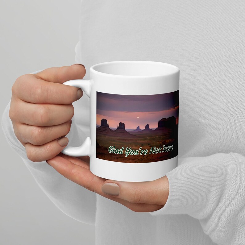 Glad You're Not Here Divorce Mug, 11 oz white coffee or tea mug