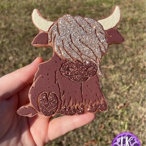 Highland cow car freshie