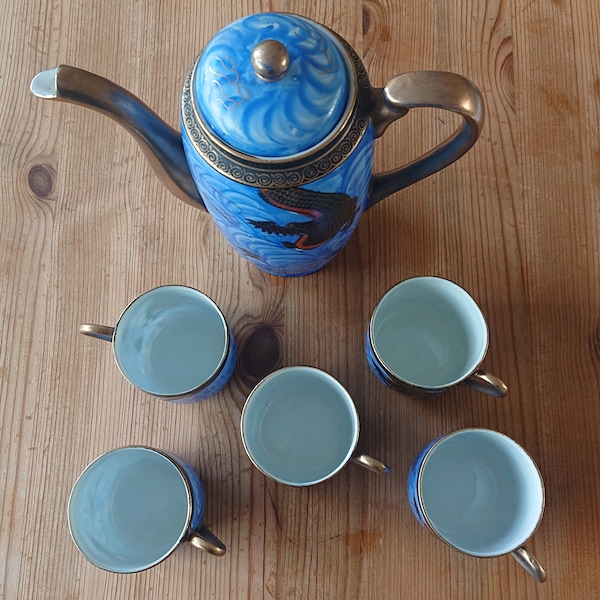 Japanese Dragon Tea Set Etsy UK