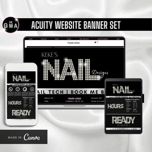 Acuity Scheduling, Acuity Site, Acuity Booking, Acuity Template, Acuity Website, Booking Website, Nail Tech, Nail Flyer Template, Acuity
