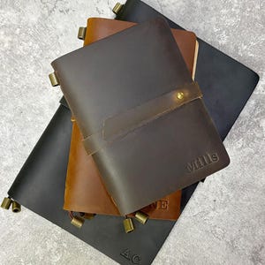 Handmade Genuine Leather Journal, A5 Leather Notebook, Rustic Leather Journal Cover, Refillable Leather Journal, Travel Leather Journal Gift