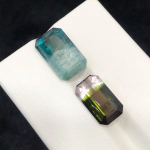 Turmalina facetada multicolor de 9,86 ct // src; Afganistán.