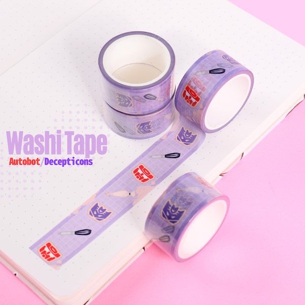 Washi tape Autobot and Decepticons