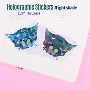 Nightshade holografische stickers