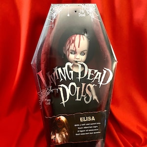 Living Dead Doll, Rare Elisa Variant by Mezco Toys, &quot;I sleep with the worms…” 2005 series 9 Factory Sealed Minty