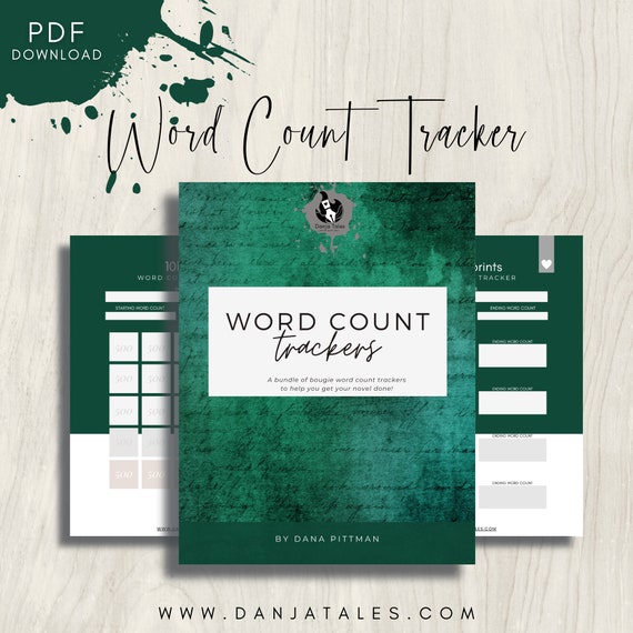 Word Count Tracker | Habit Tracker | Author Resources | Writer Resources | Writing Worksheets