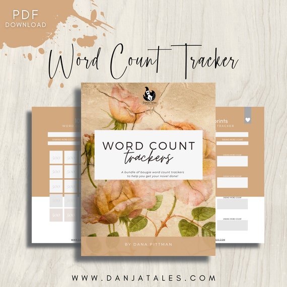 Word Count Tracker | Habit Tracker | Author Resources | Writer Resources | Writing Worksheets