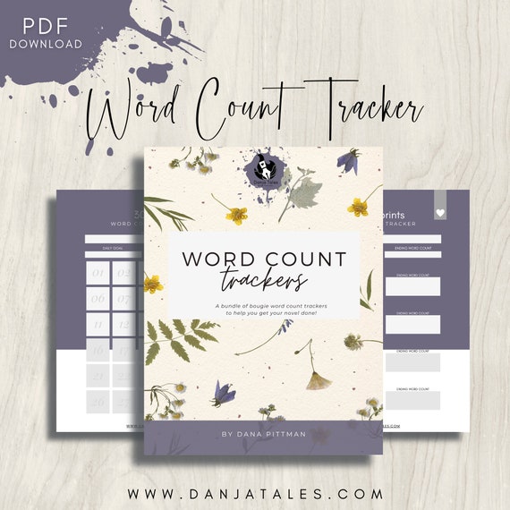 Word Count Tracker | Habit Tracker | Author Resources | Writer Resources | Writing Worksheets