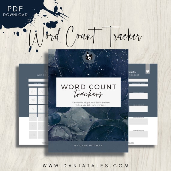 Word Count Tracker | Habit Tracker | Author Resources | Writer Resources | Writing Worksheets