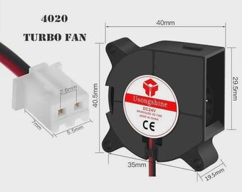 4020 24V Blower Fan | 3D Printer Part Cooling Fan | Brushless Radial Fan | High Airflow
